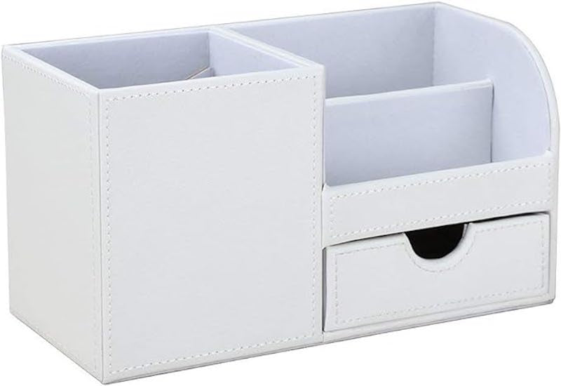 Leather desk organizer