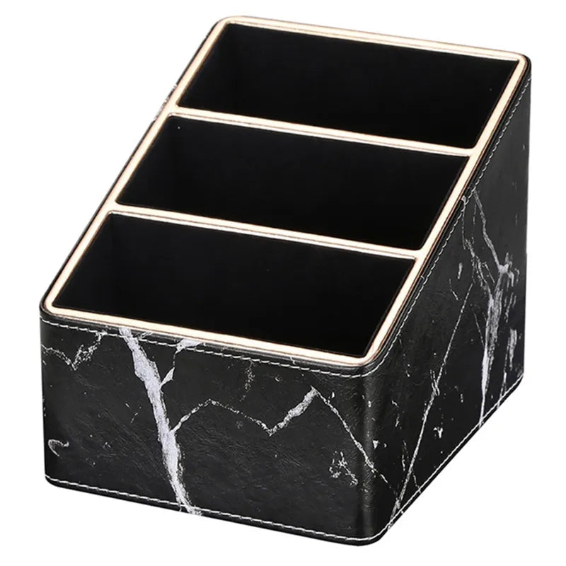 Marble Leather Desk Organizer