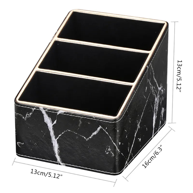 Marble Leather Desk Organizer