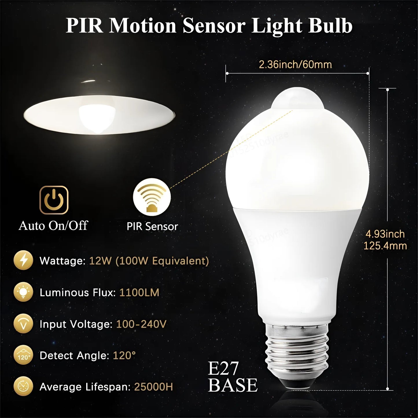 Motion Sensor Light Bulb